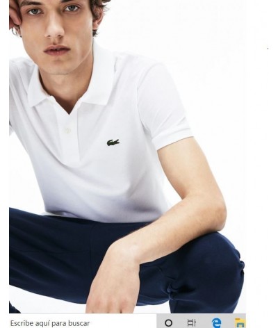 Polo original  slim fit blanco LACOSTE