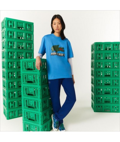Camiseta azulona unisex Minecraft, Lacoste.