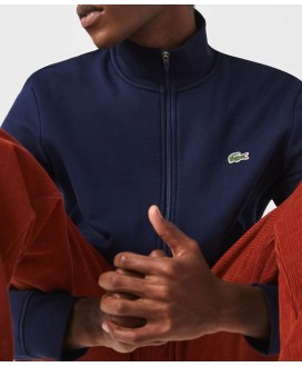 Sudadera hombre con cremallera marino LACOSTE