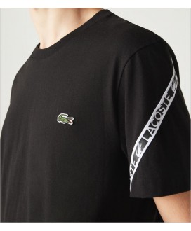 Camiseta regular fit con franjas  de marca LACOSTE