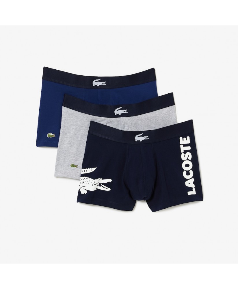 Pack de tres calzoncillos boxer LACOSTE