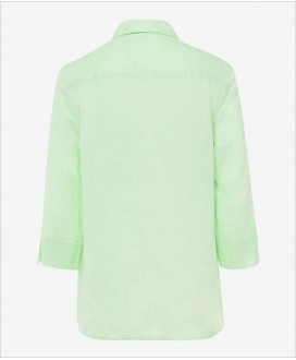 Camisa lino con bolsillo verde BRAX