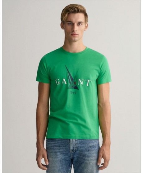 Camiseta con estampado náutico GANT