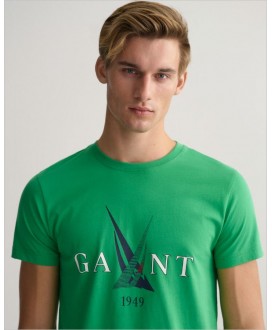 Camiseta con estampado náutico GANT