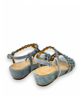 Sandalia azul con strass V23410 ALMA EN PENA
