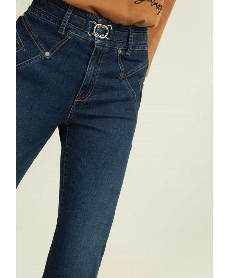 Jeans entallados de corte cropped ALBA CONDE