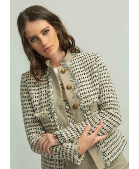 Chaqueta corta tweed fantasía ALBA CONDE