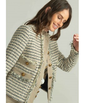 Chaqueta corta tweed fantasía ALBA CONDE