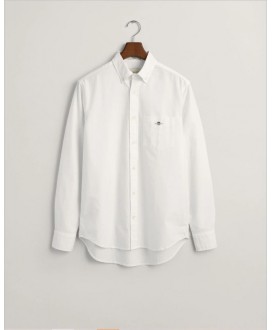 Camisa oxford regular fit blanca GANT