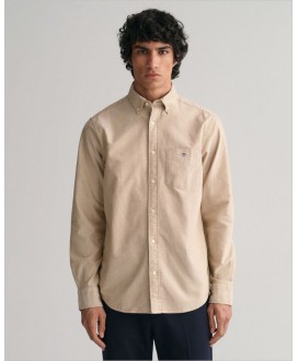 Camisa oxford regular fit beige GANT