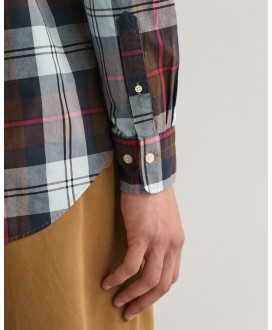 Camisa regular fit popelín cuadro grande GANT