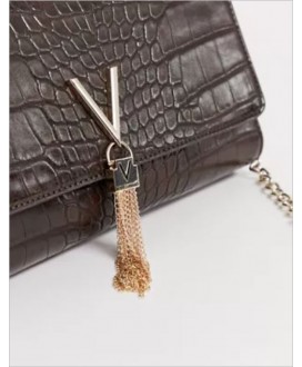 Bolso bandolera marrón efecto piel serpiente Audrey VALENTINO