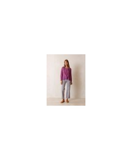 Camisa voile de algodón púrpura INDI&COLD