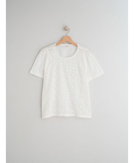 Camiseta blanca romántica combinada INDI&COLD
