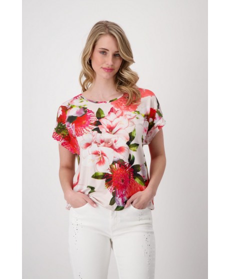 Camiseta floral colorida MONARI