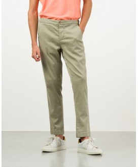 Pantalón algodón chino sport cordón cintura caqui ETIEM