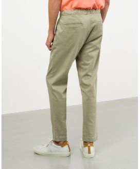 Pantalón algodón chino sport cordón cintura caqui ETIEM