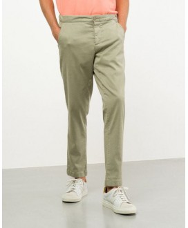 Pantalón algodón chino sport cordón cintura caqui ETIEM