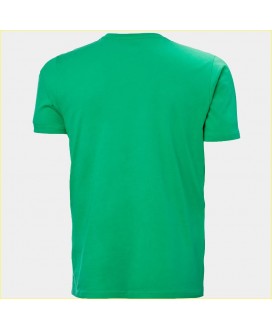 Camiseta verde logo negro pecho HELLY HANSEN