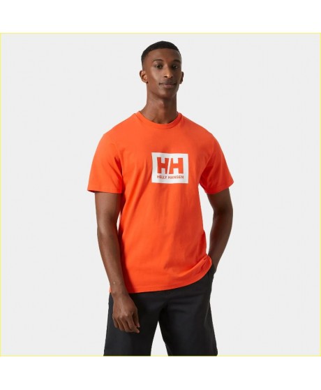 Camiseta naranja logo blanco HELLY HANSEN