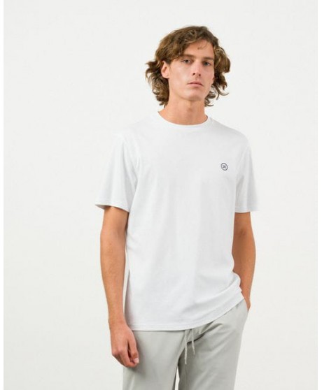 Camiseta algodón mercerizado blanco ETIEM