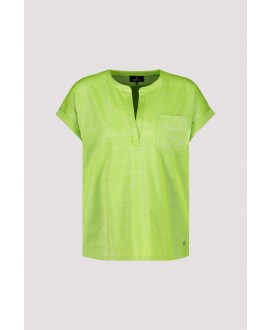 Camiseta pistacho pico bolsillo MONARI