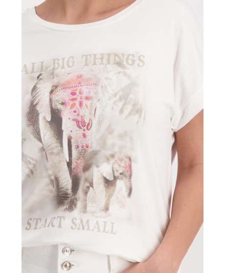 Camiseta estampado elefantes MONARI