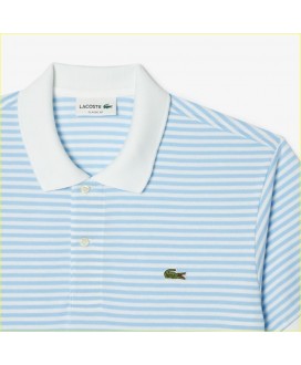 Polo original L.12.12 azul raya blanca LACOSTE