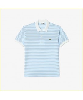 Polo original L.12.12 azul raya blanca LACOSTE