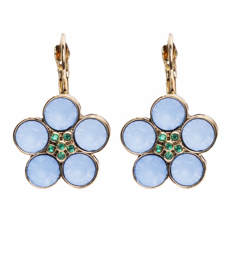 Pendientes flor azul TANTREND