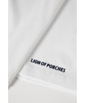 Camiseta pico básica blanca LION OF PORCHES