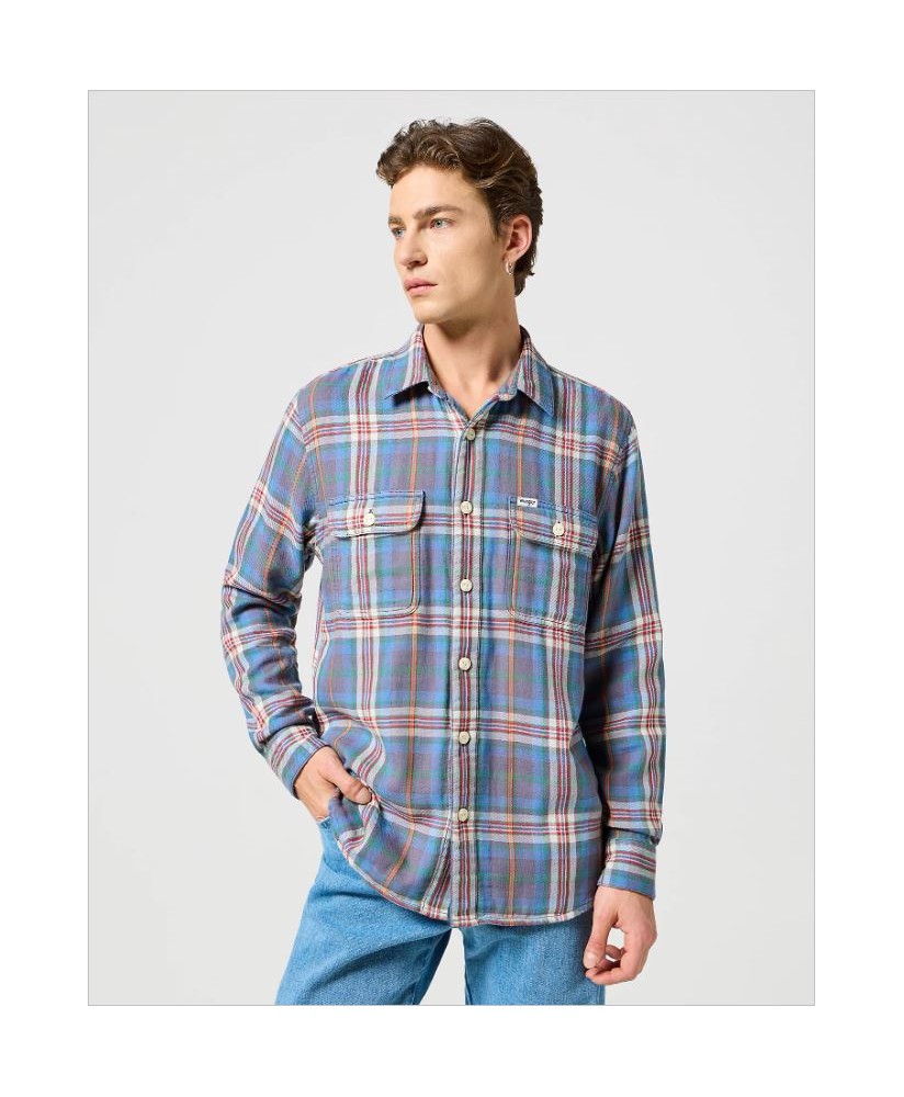 Camisa cuadros dos bolsillos WRANGLER