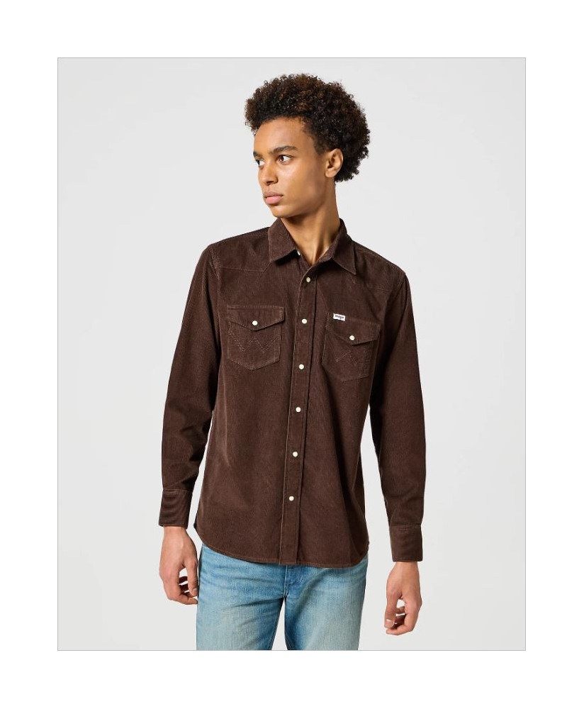 Sobrecamisa pana marrón WRANGLER