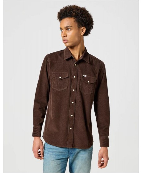 Sobrecamisa pana marrón WRANGLER