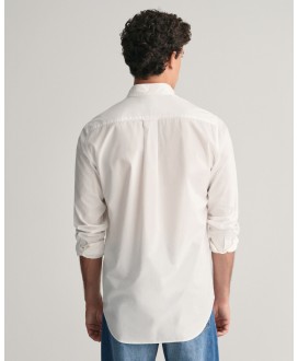 Camisa regular fit popelín blanca GANT