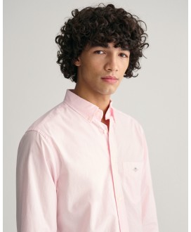 Camisa regular fit popelín rosa GANT