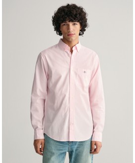 Camisa regular fit popelín rosa GANT