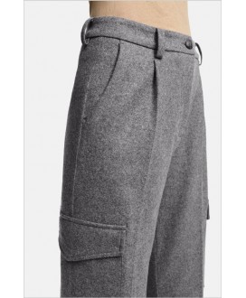 Pantalón cargo gris franela CAMBIO