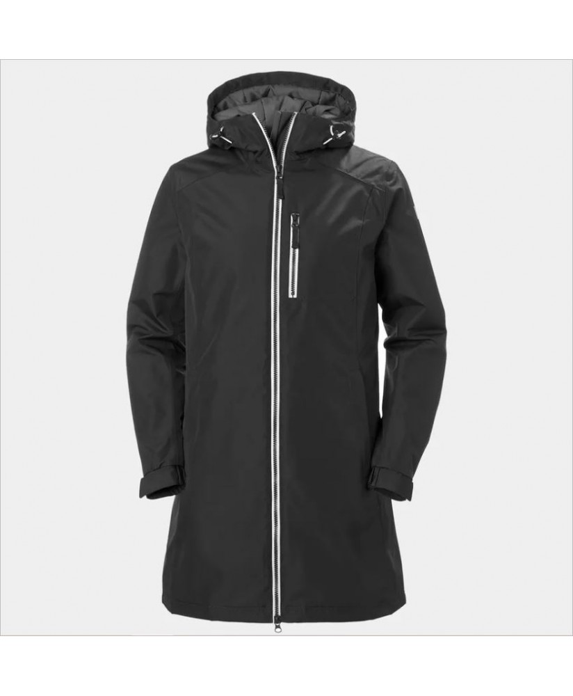 Chubasquero mujer largo negro Belfast HELLY HANSEN