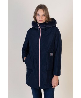 Parka marino capucha pelo HONGO