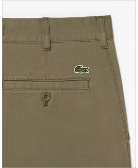 Pantalón chino algodón verde slim fit LACOSTE