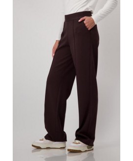 Pantalón jogger marrón goma cintura letras MONARI