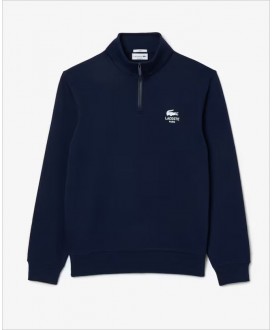 Sudadera unisex cuello alto cremallera marino LACOSTE