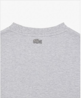 Camiseta gris dibujo cocodrilo LACOSTE