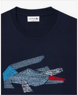 Camiseta marino dibujo cocodrilo LACOSTE