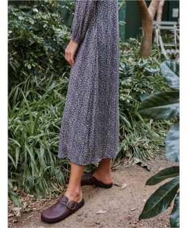 Vestido largo print indigo INDI&COLD