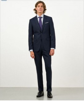 Traje slim microdibujo ETIEM
