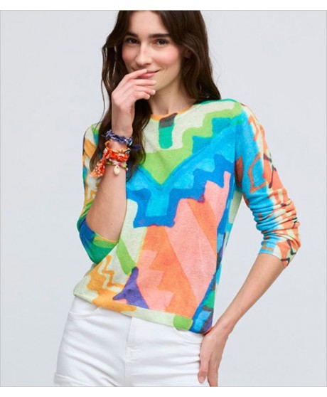 Jersey cuello redondo dibujos colores ALDO MARTINS