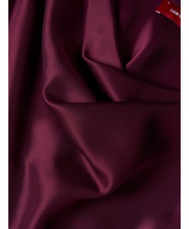 Vestido sisa largo raso burdeos LION OF PORCHES