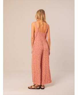 Mono crep print pétalos coral INDI&COLD